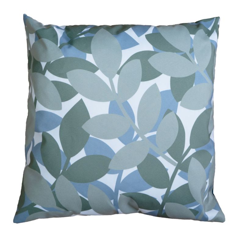 Printed Indoor/Outdoor 45x45cm Cushion - Leaf Stripe