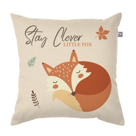 Printed Trend 40x40cm Woodland Walks Cushion - Sleeping Fox