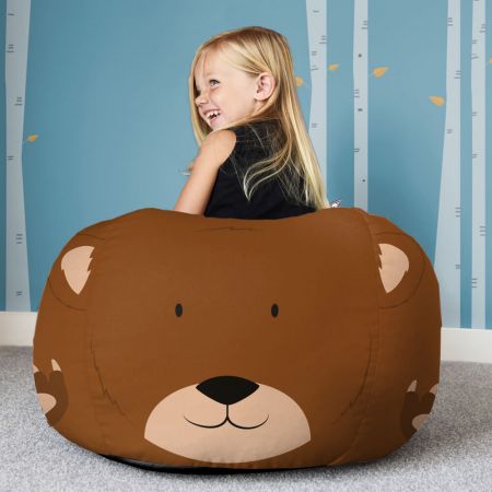 Kids Bear Animal Beanbag - Face