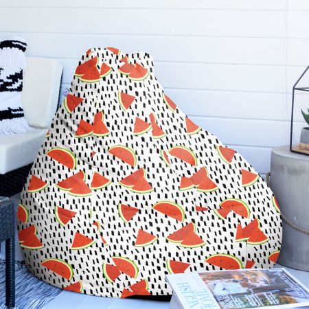 Watermelon Print Extra Large Classic Beanbag - Indoor/Outdoor