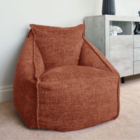 Weave Snug Beanbag Chair - Burnt Orange