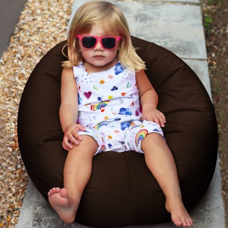 Small Kids Indoor/Outdoor beanbag in brown