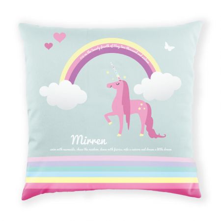 Personalised Unicorn Cushion