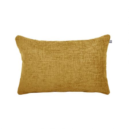 Weave Bolster Cushion - Mustard