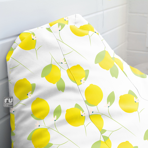 Lemon Print Beanbag