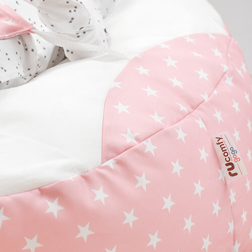 Pink Stars Fabric