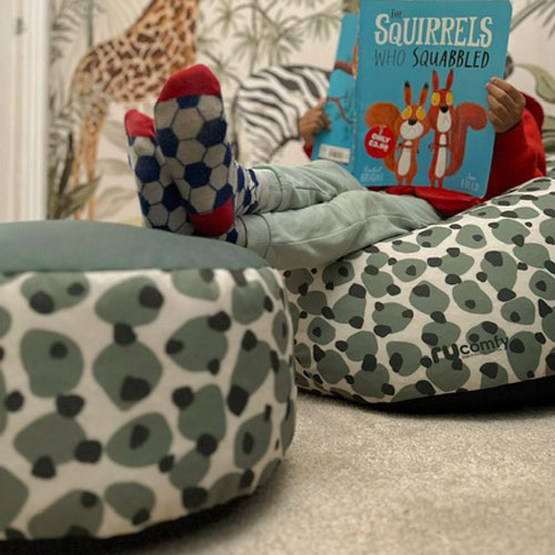 matching safari footstool for kids beanbag