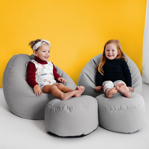 classic beanbag and stool for kids