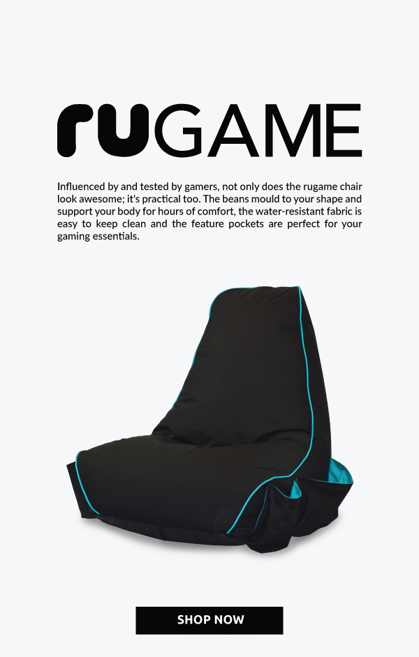 Side Pockets for Controllers Dragon Skin Ergonomic Design for the Dedicated Gamer Indoor Living Room Leg Rest Game Over Video Gaming Bean Bag Foot Stool 
