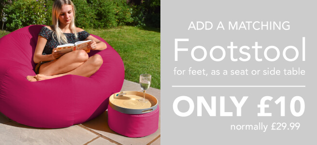 Why not add a footstool to your beanbag