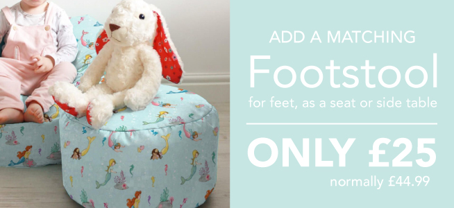 Why not add a footstool to your beanbag for £25