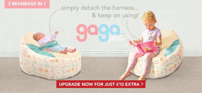 Upgrade to the Gaga Plus Baby to Junior Beanbag